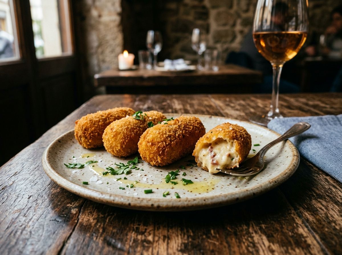 Il·lustració editorial relacionada amb: Croquetes.