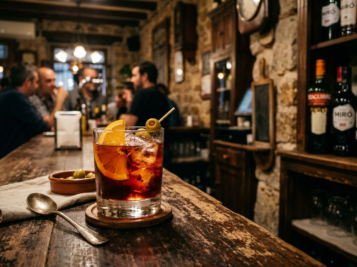 Il·lustració editorial relacionada amb: Vermut.
