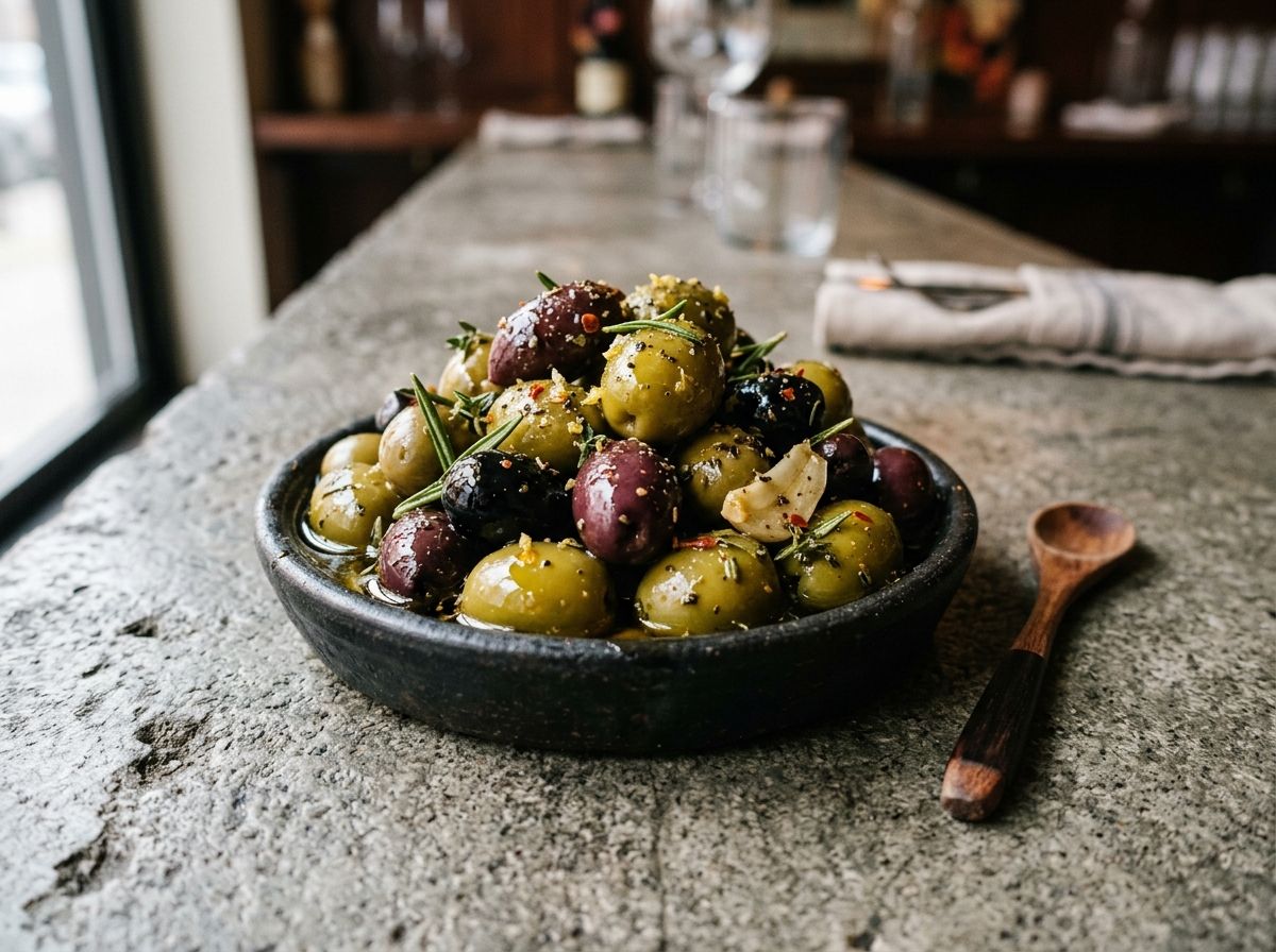 Il·lustració editorial relacionada amb: Olives.